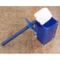 Toilet Brush Holder, Decorative, Square, Blue